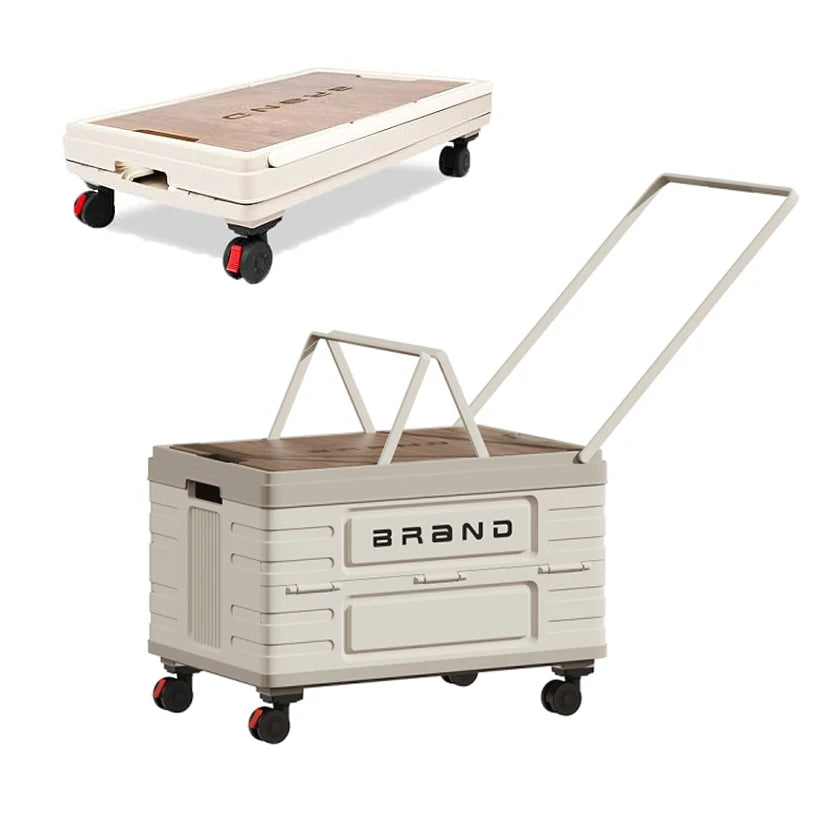 360° Rotating Foldable Storage Cart