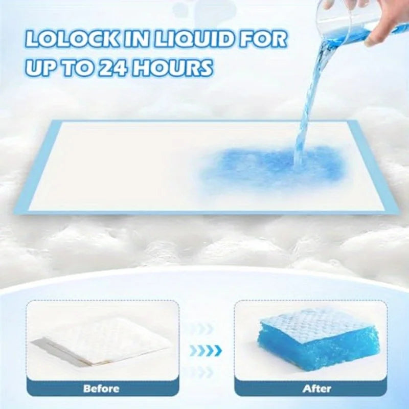 100Pcs Super  Disposable Pet Urine Pads