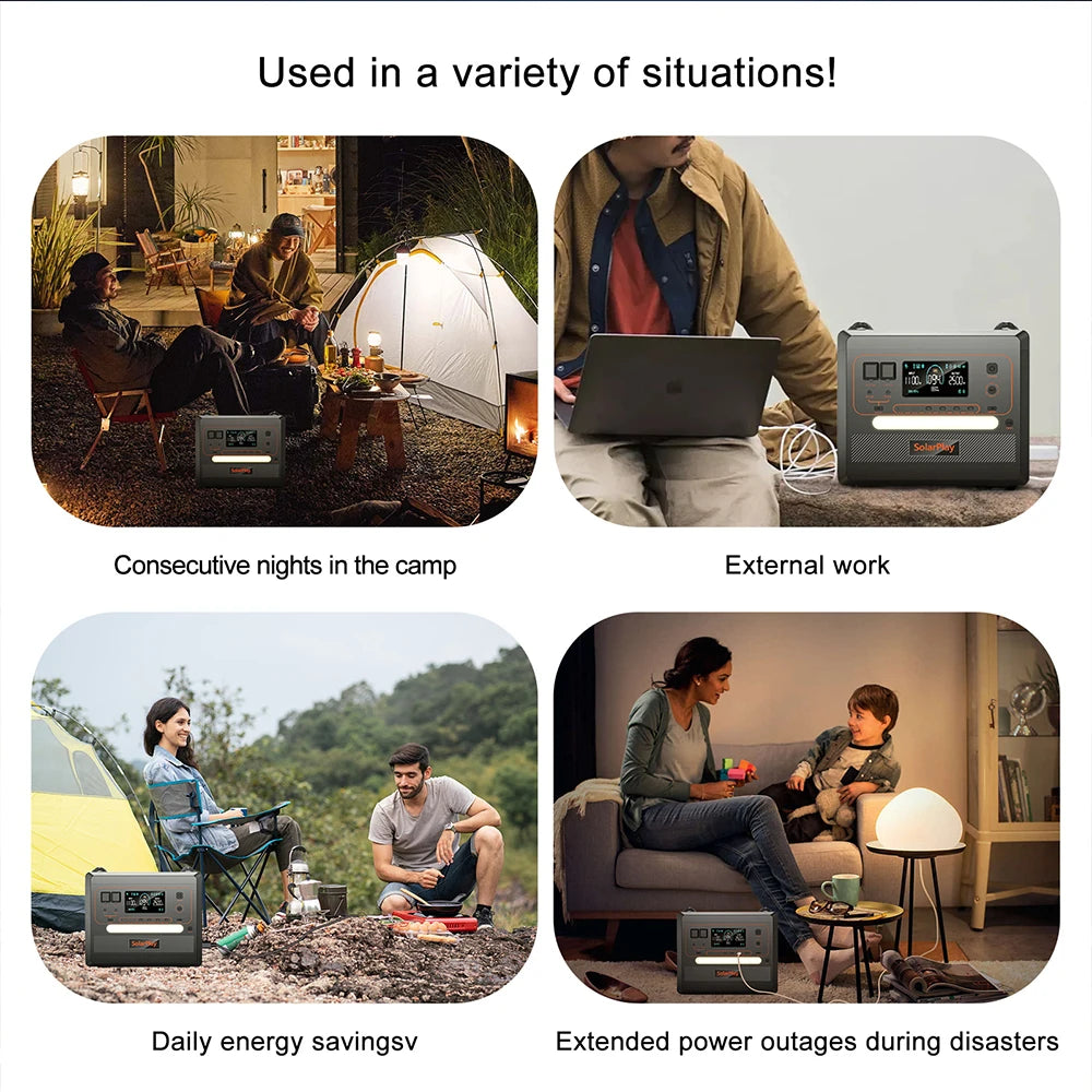 SOLARPLAY  Portable Power Station Solar Generator