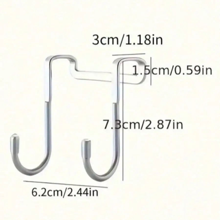 1 Piece Silver Metal Seamless Hook,