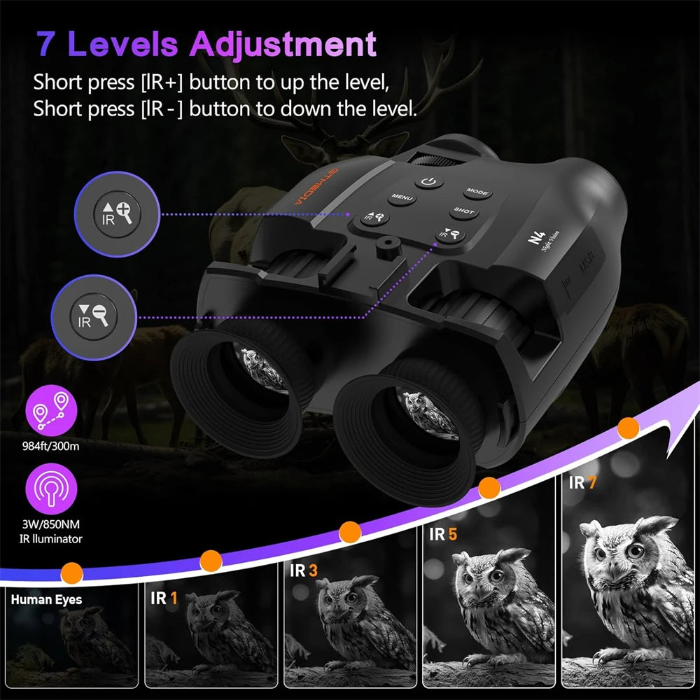 Digital Night Vision BinocularsHD Infrared Camera