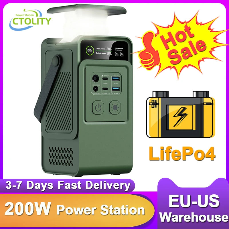 200W Power Station  Portable Charger Battery