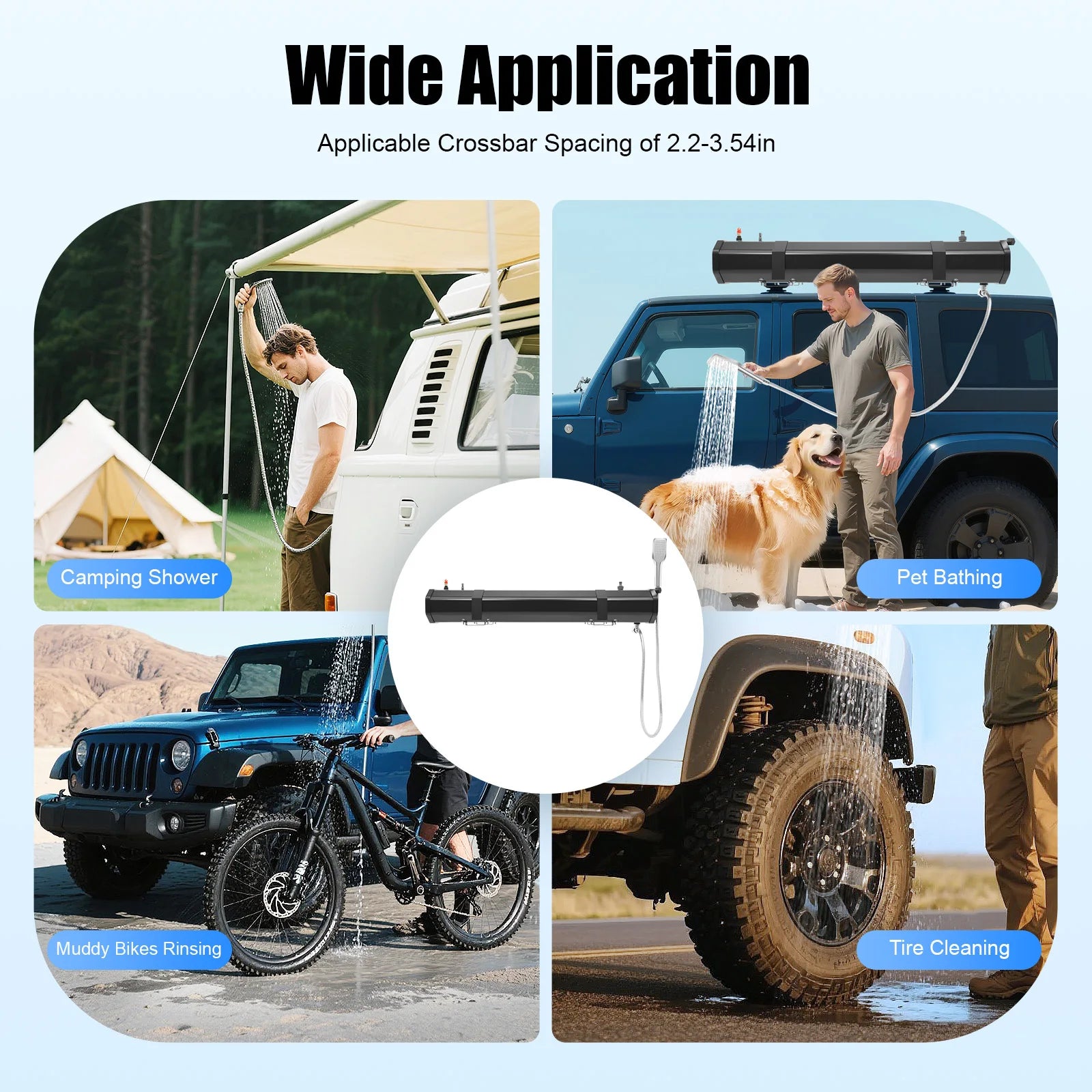 30L Portable Water Tank  Roof Rack Mount