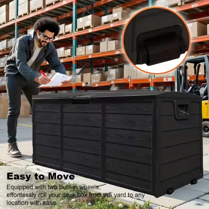 75 Gallon Large Outdoor  Box with Lockable Lid