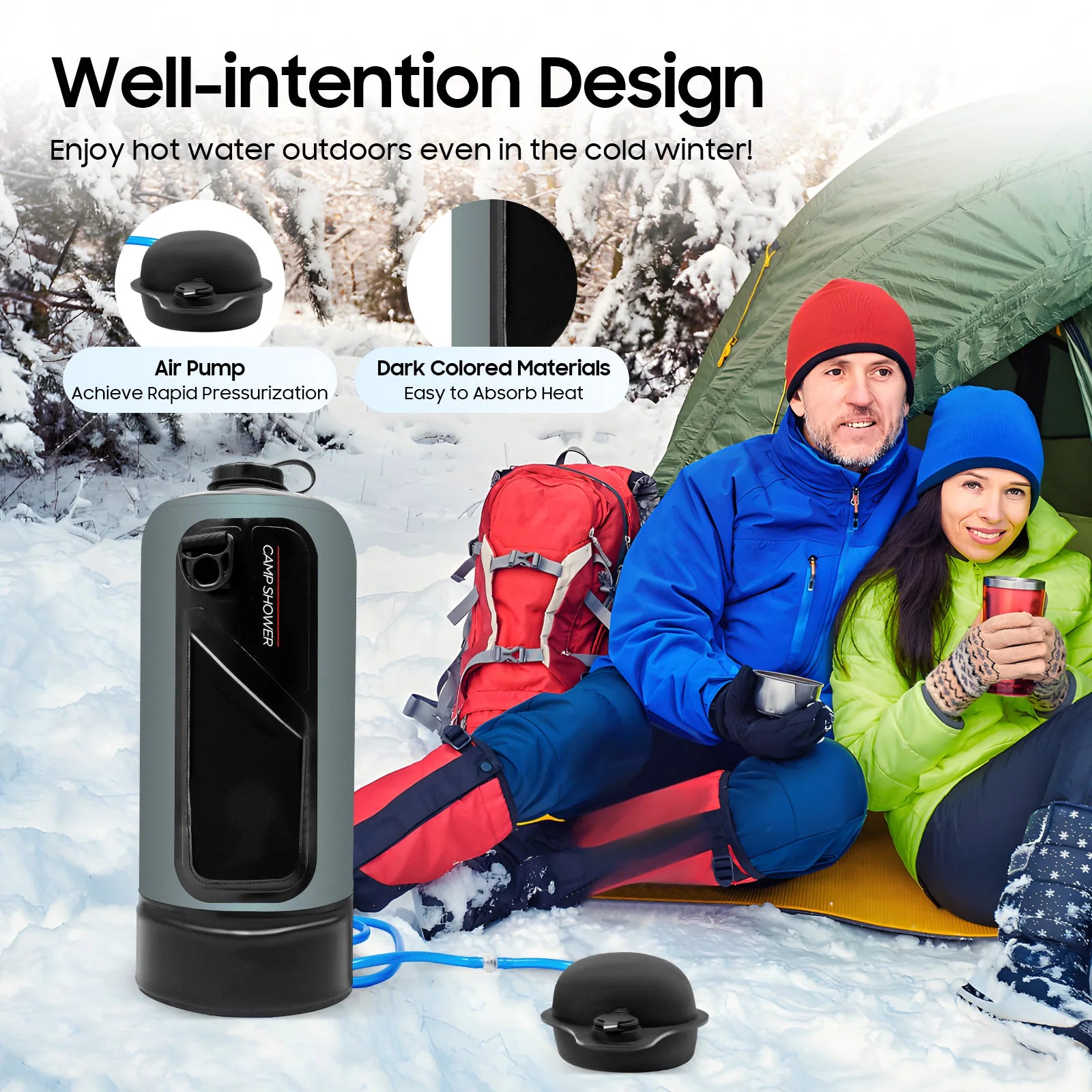 12L Portable Camping Shower Bag