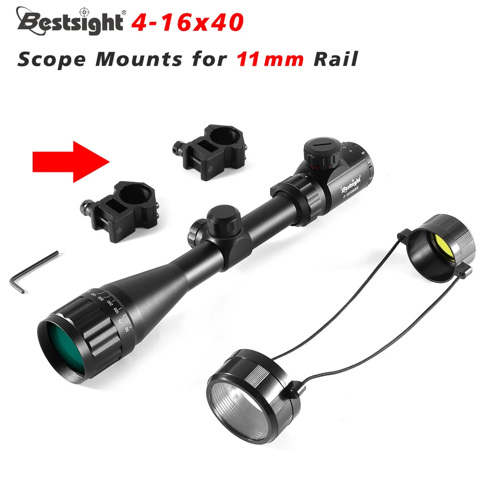 16X40 AOE Optics Hunting Riflescope Red&Green Dot