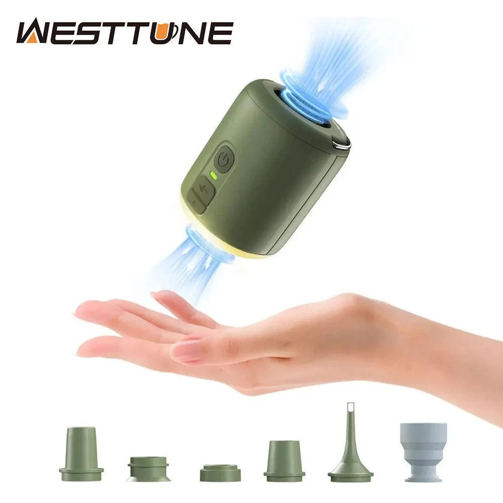 WESTTUNE Tiny Air Pump with Camping Lantern
