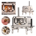 Outdoor Firewood Stove with Chimney