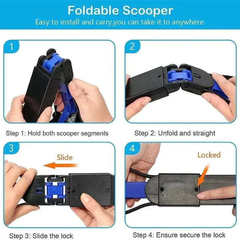 Dog Poop Grabber Pooper Scooper Long Handle