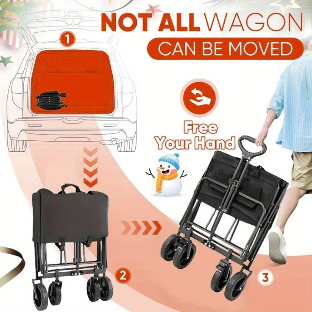 [Heavy Duty] Folding Wagon Cart