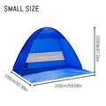 Pop-up beach tent, with handbag