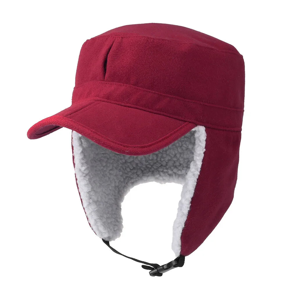 Warm Earflap Fleece  Hat for Men