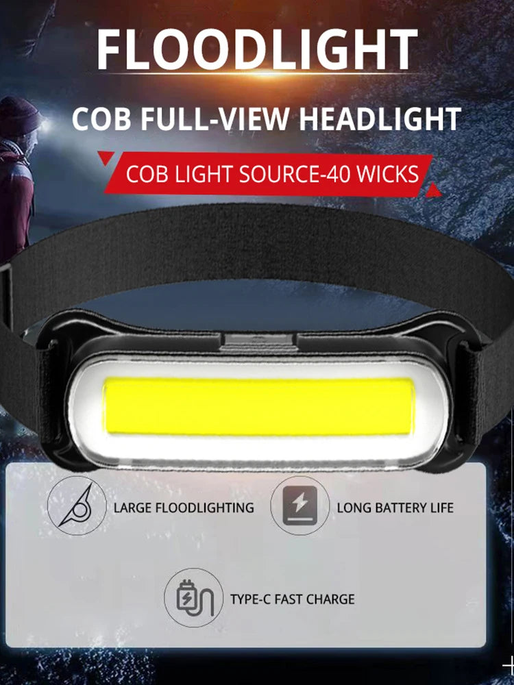 USB Rechargeable LED Headlamp