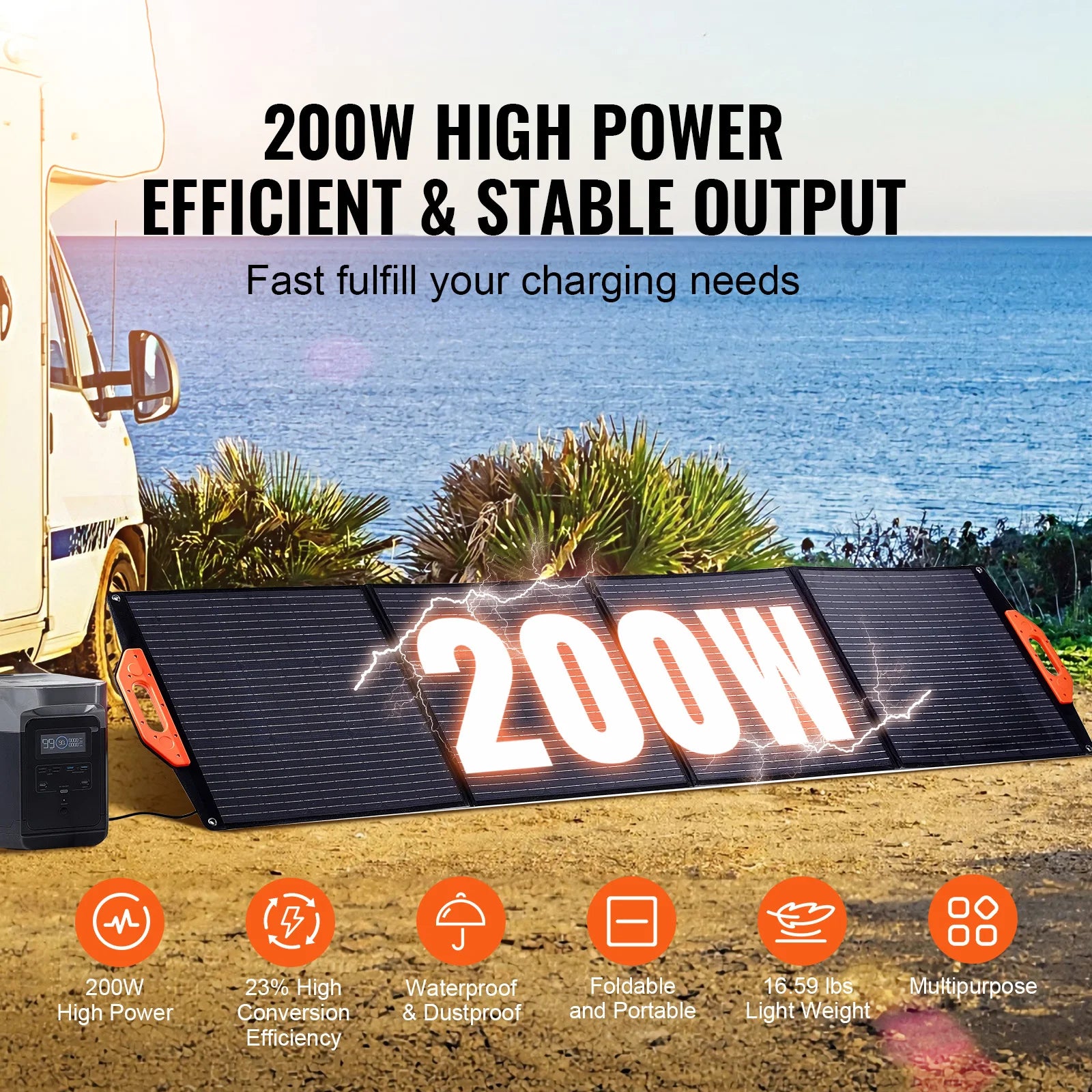 Portable Monocrystalline Solar Panel