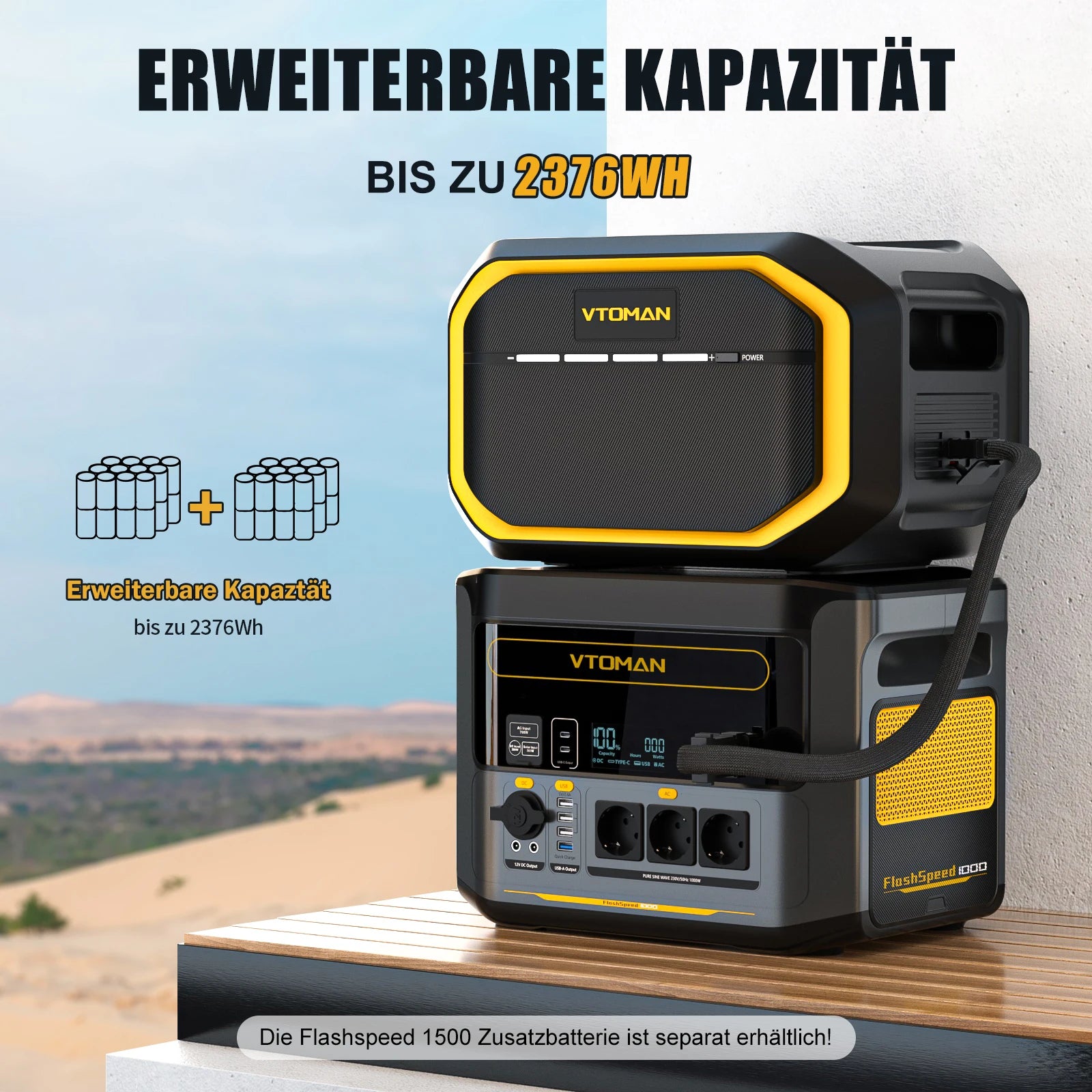 Portable Power Station 2000WLiFeP04 Battery