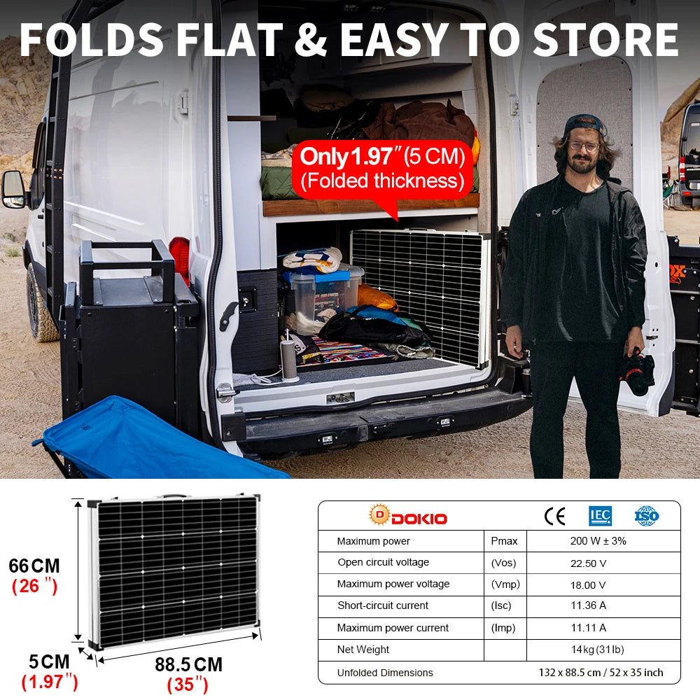100W/160w/200w Solar Panel with 12V Controller Kit