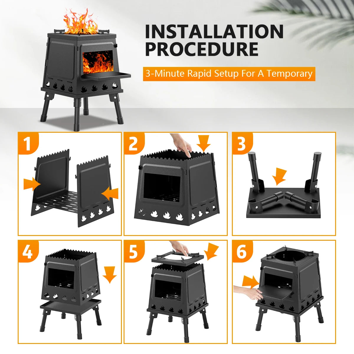 Wood Burning Camp Stove