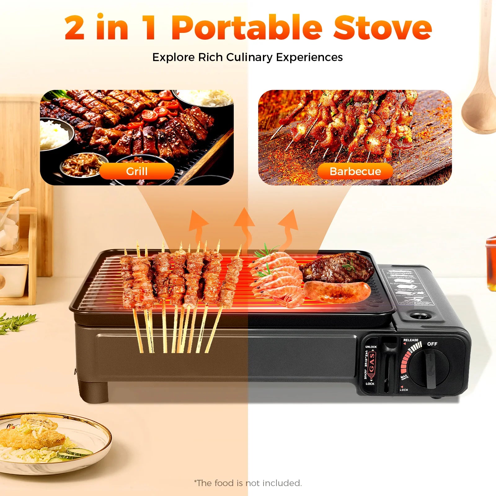 Portable Butane Gas Stove For Camping,