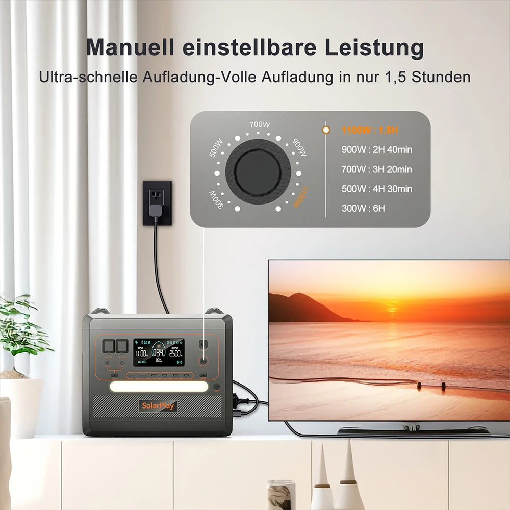 SOLARPLAY  Portable Power Station Solar Generator