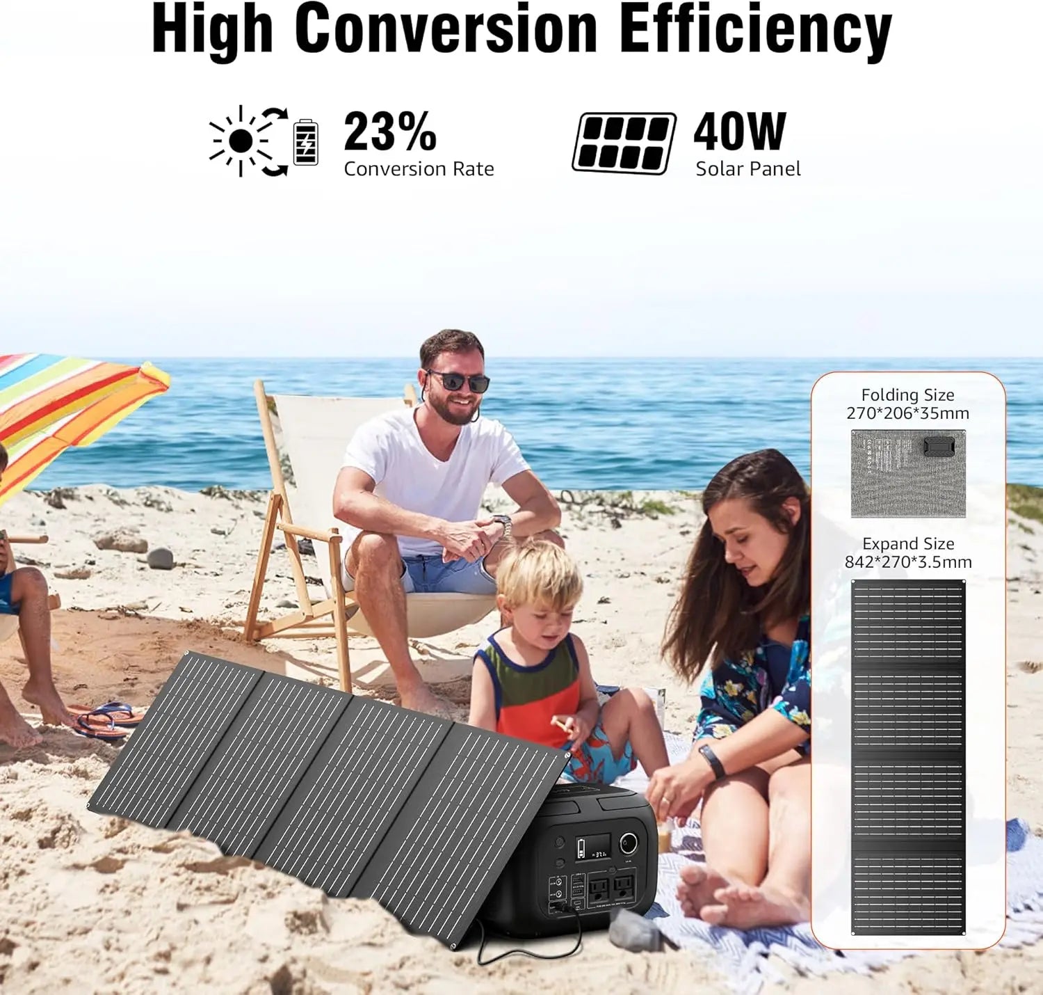 300W Portable Power Station with Solar Panels