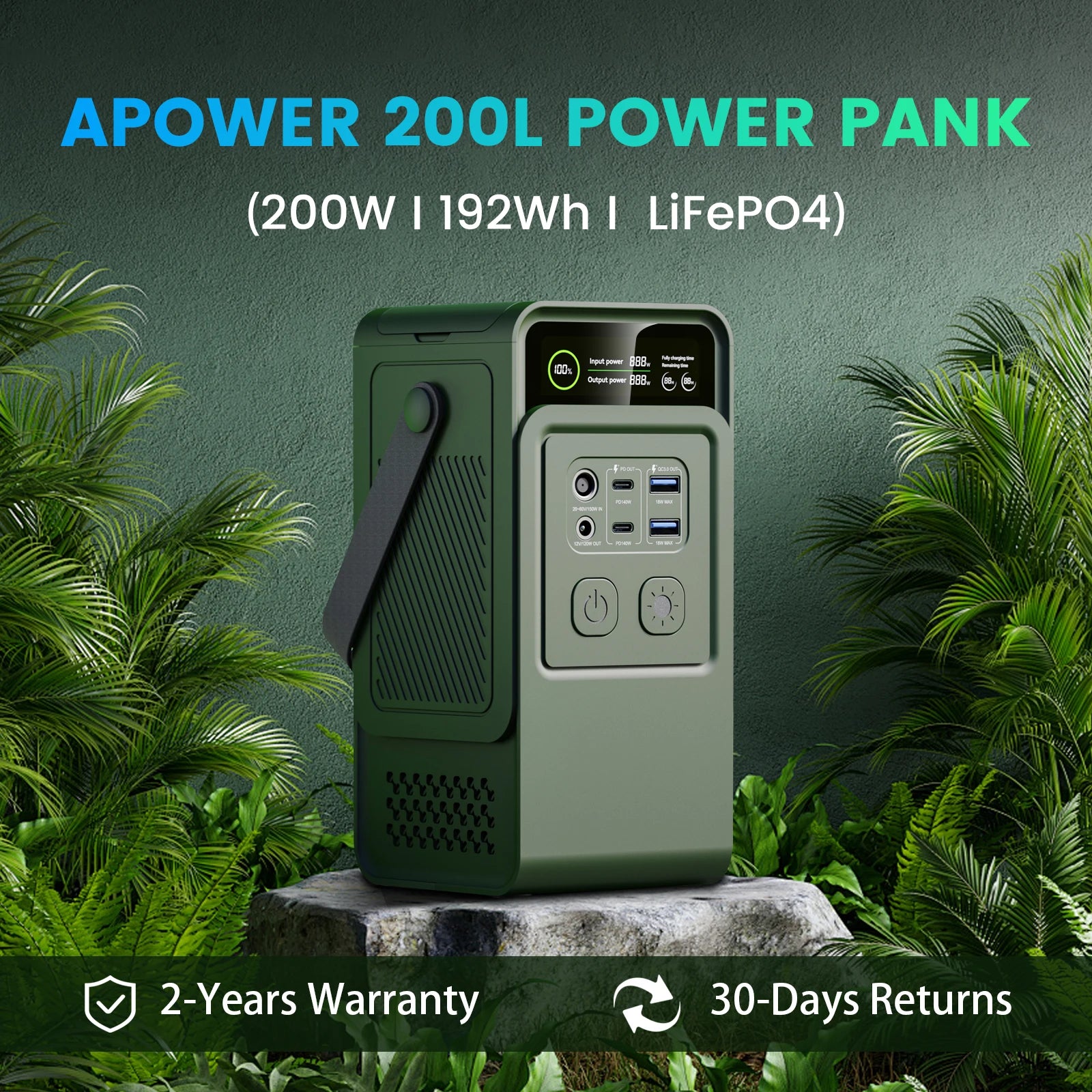 200W Power Station  Portable Charger Battery