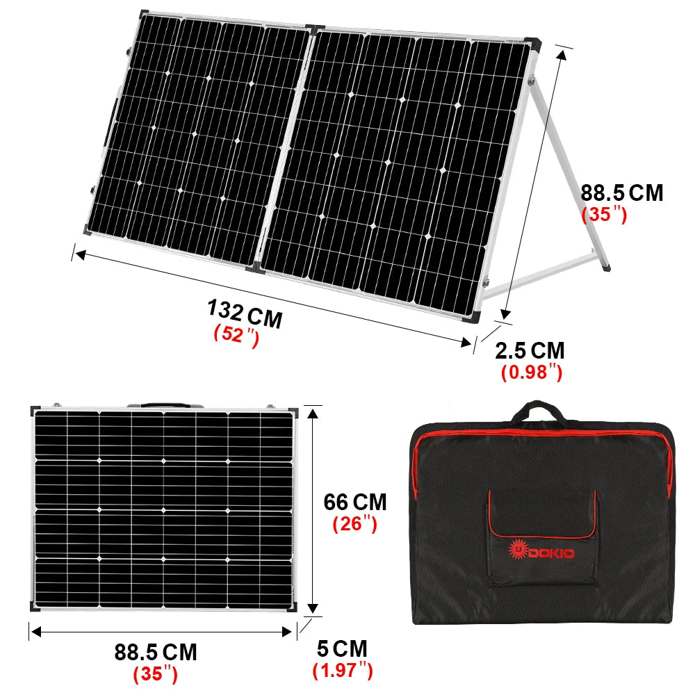 100W/160w/200w Solar Panel with 12V Controller Kit