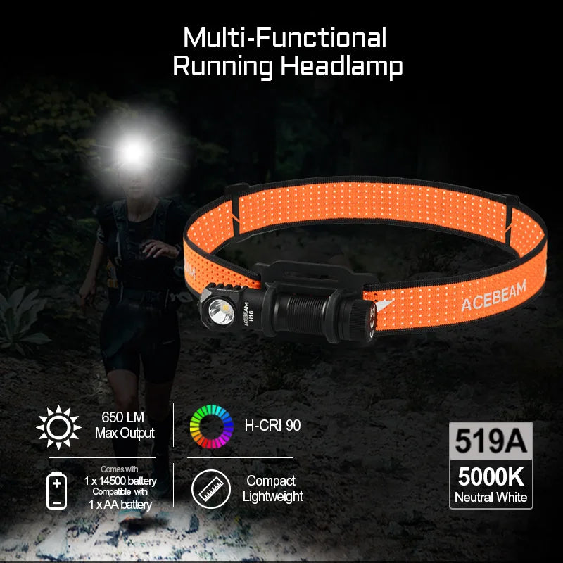 ACEBEAM H16 Super Lightweight Headlamp