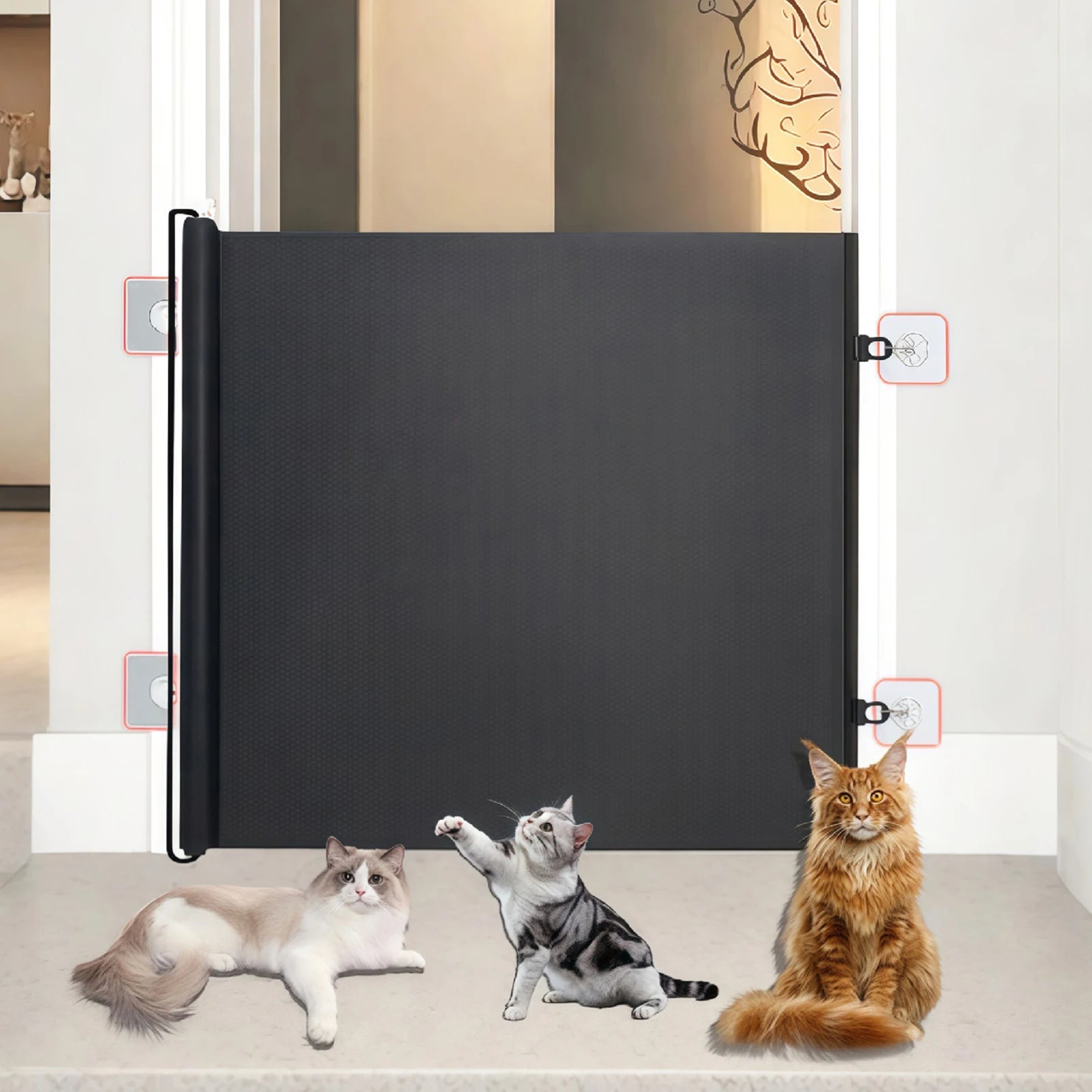 Automatic Retractable Cat Gate