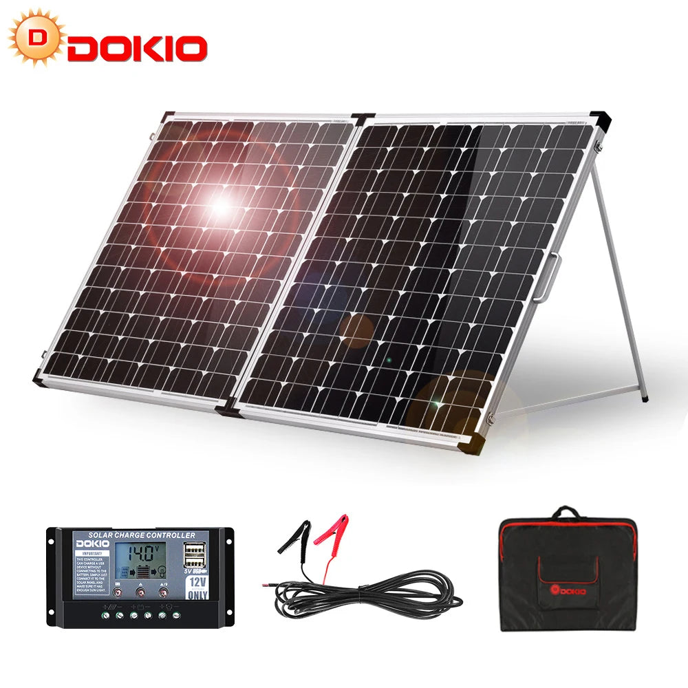 100W/160w/200w Solar Panel with 12V Controller Kit