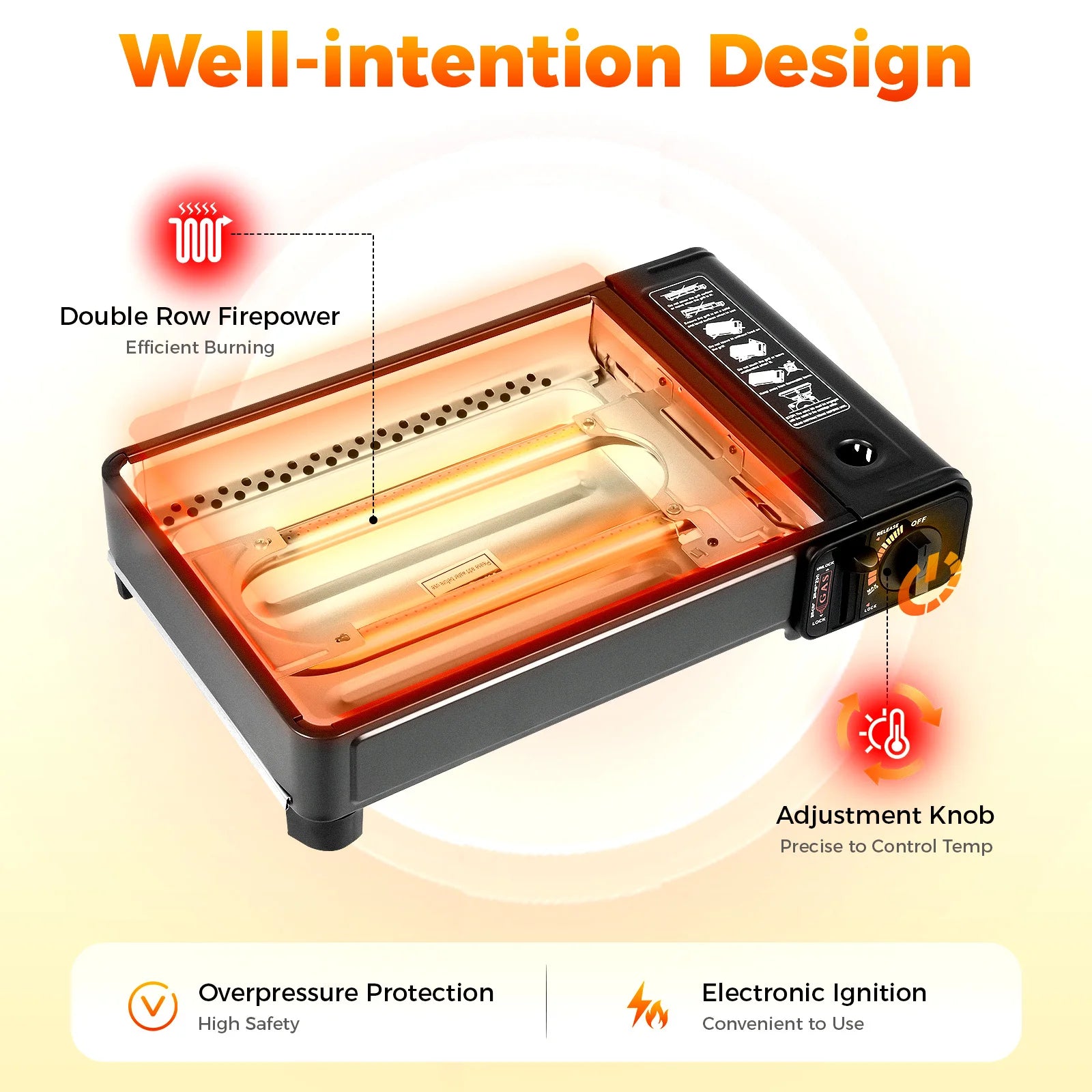 Portable Butane Gas Stove For Camping,