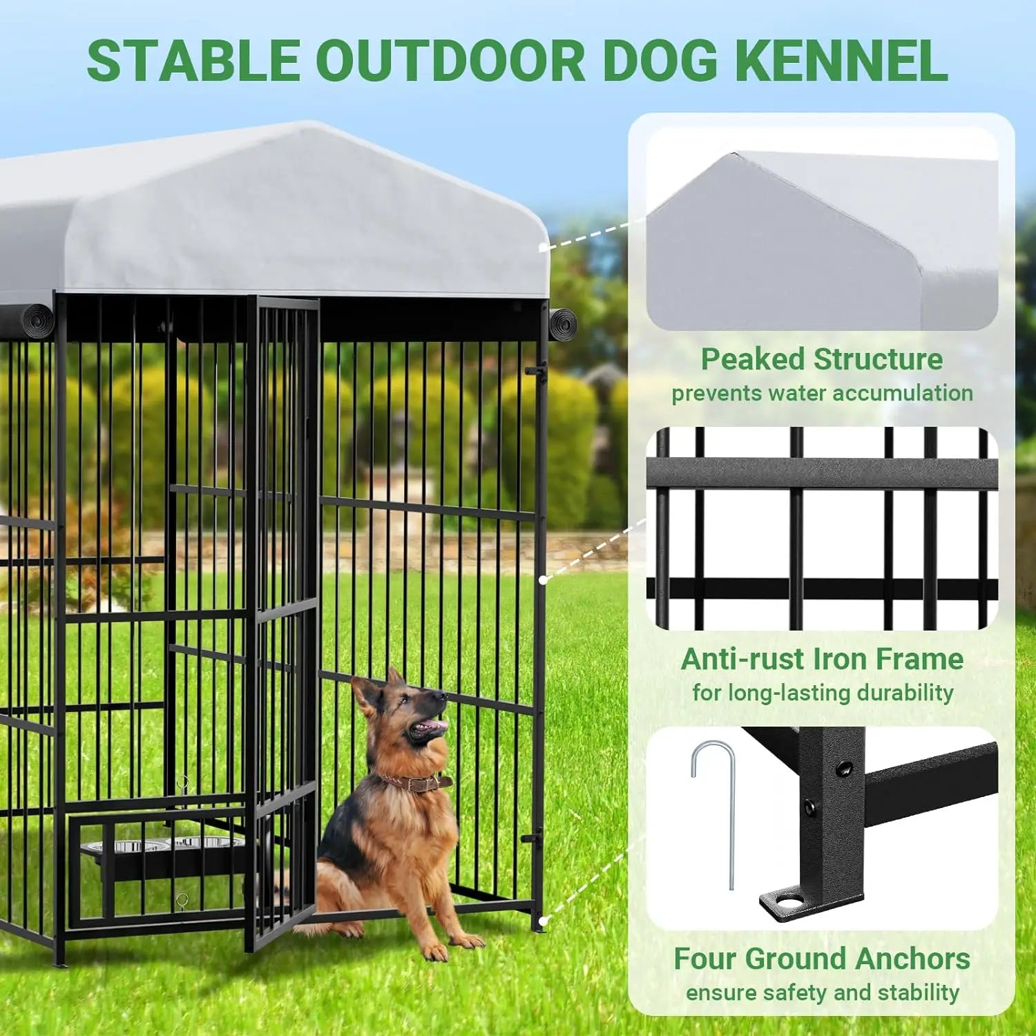Large Dog Kennel Outside Heavy-Duty