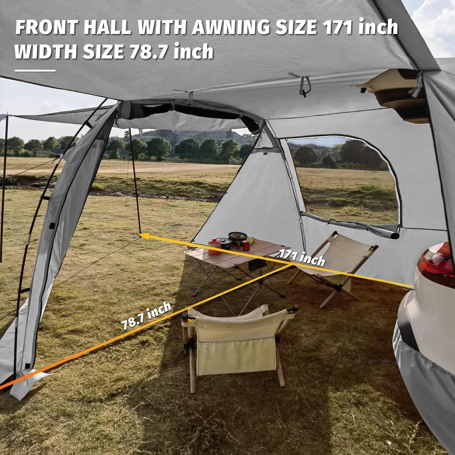 SUV Tent with Tailgate Shade Awning