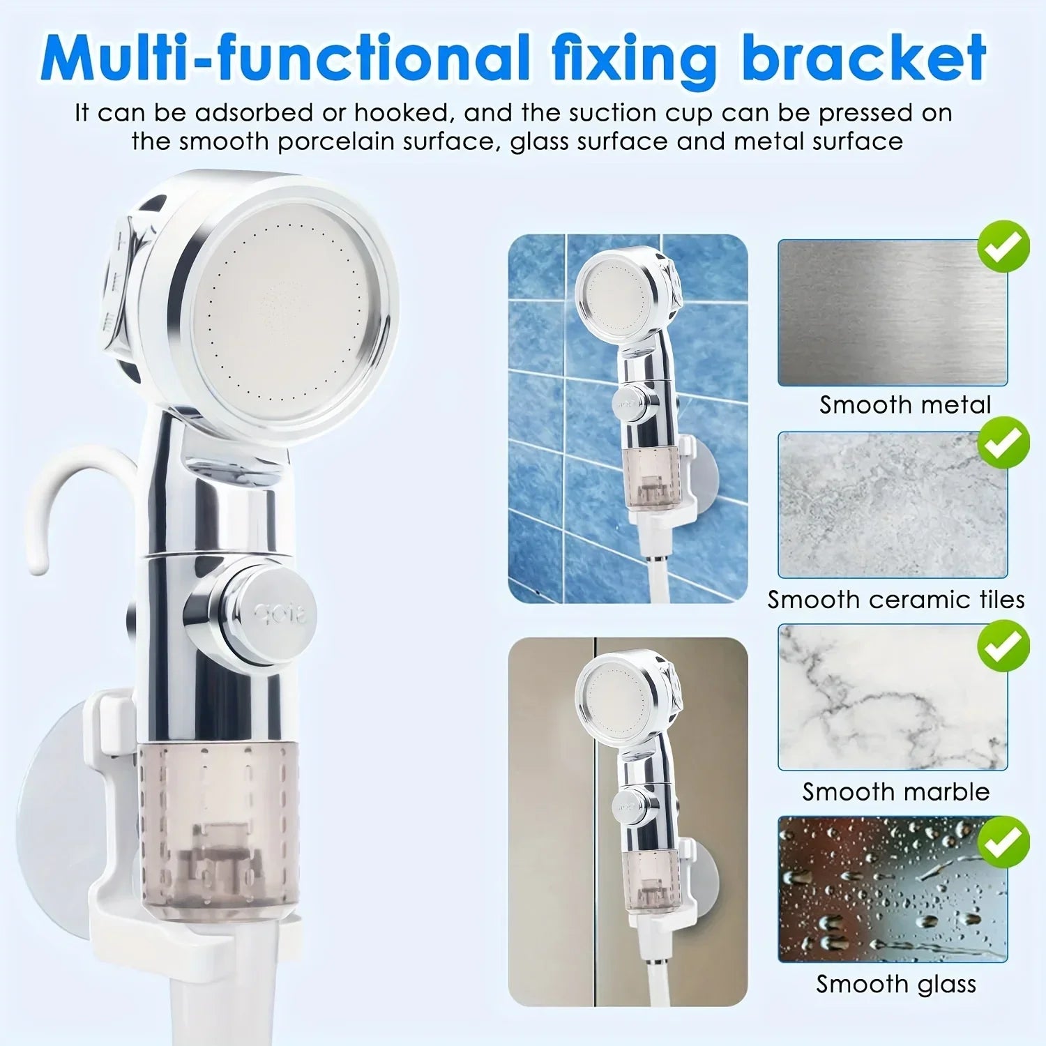 Portable USB Rechargeable  shower head,