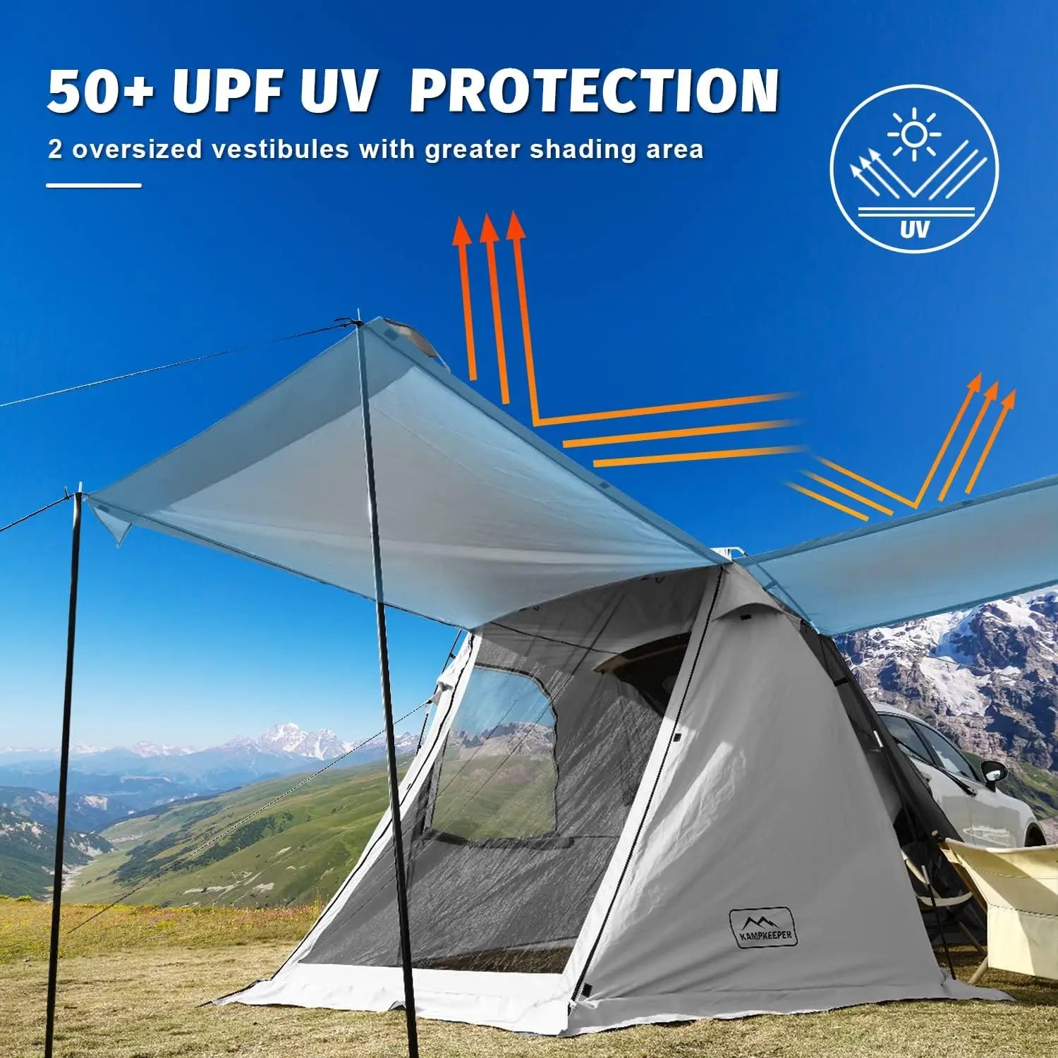 SUV Tent with Tailgate Shade Awning