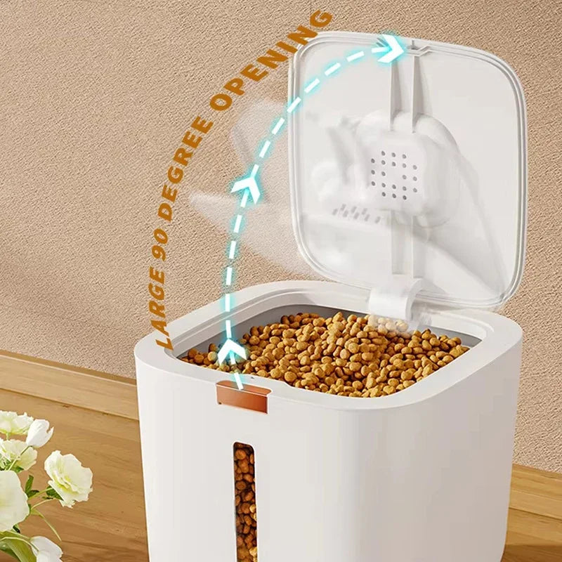 Pet food storage barrel