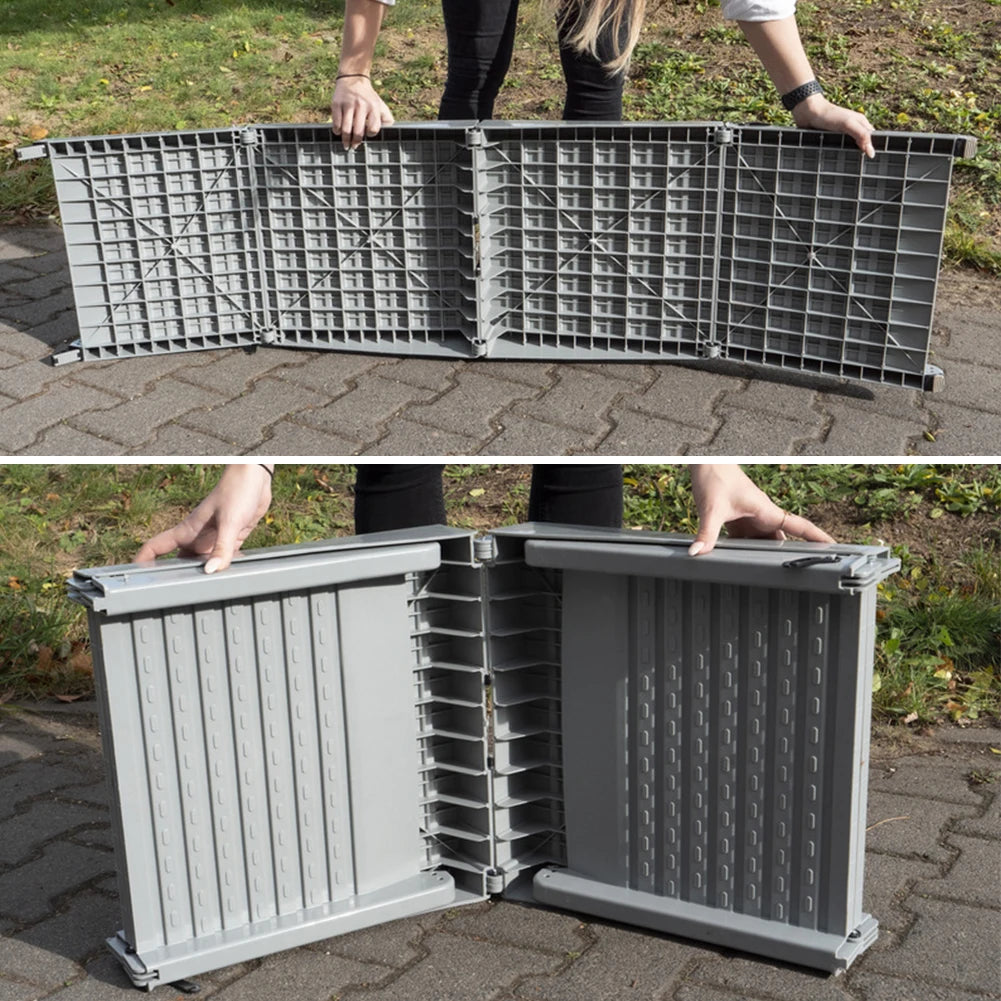 Folding Dog Ramp Non-Slip Rug Surface