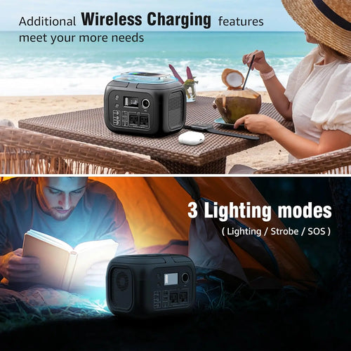 300W Portable Power Station with Solar Panels