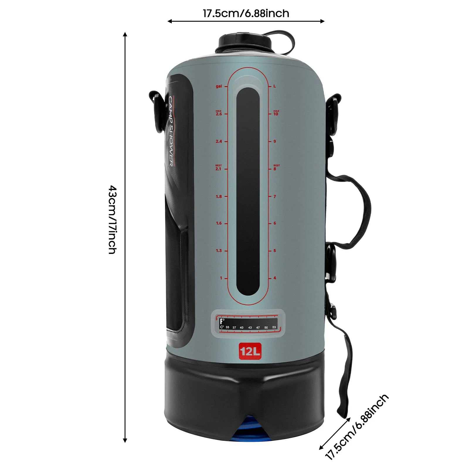 12L Portable Camping Shower Bag