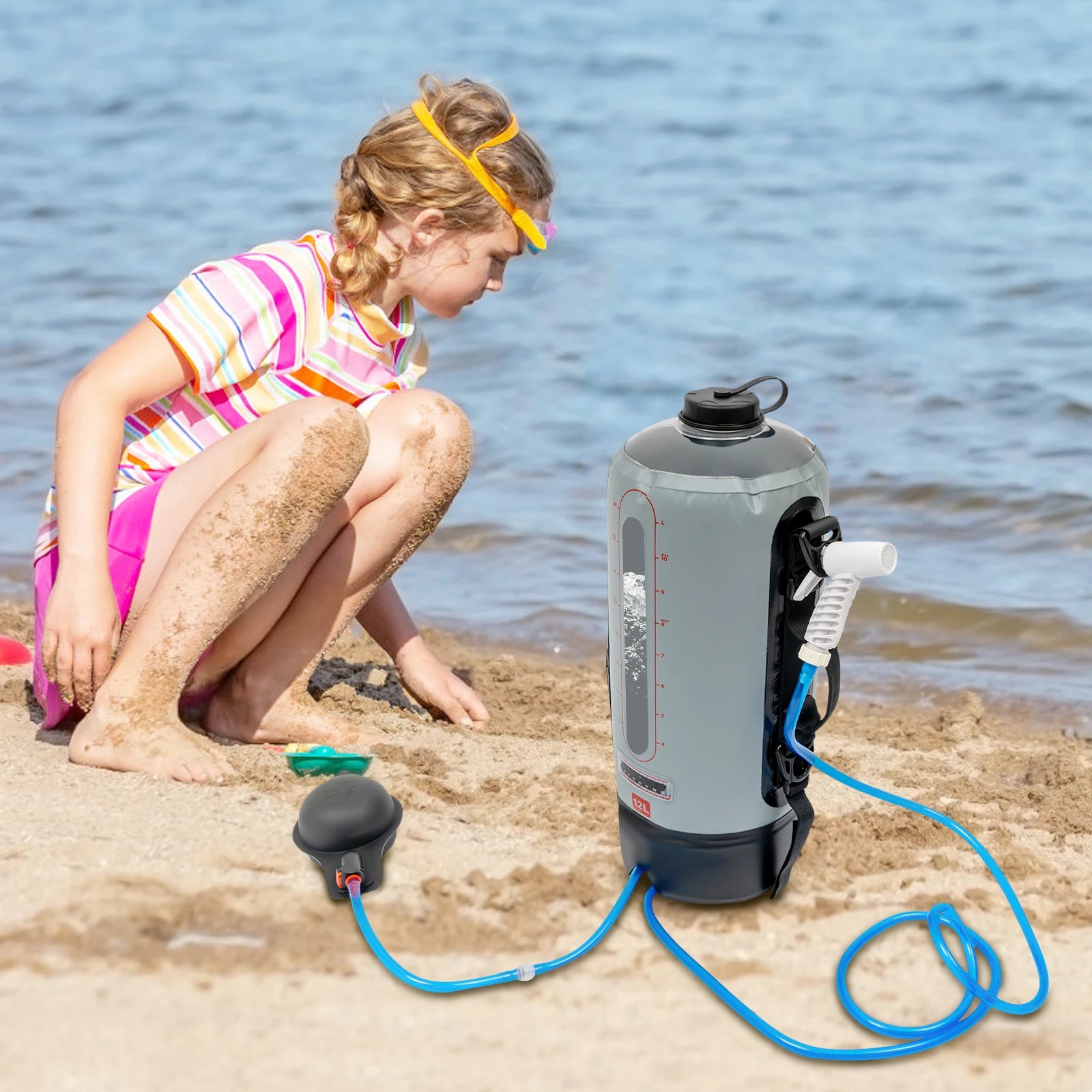 12L Camping Shower Solar