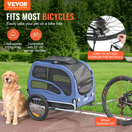 100lbs Pet Cart Bicycle Carrier