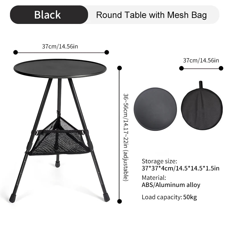Round Table with Mesh Bag
