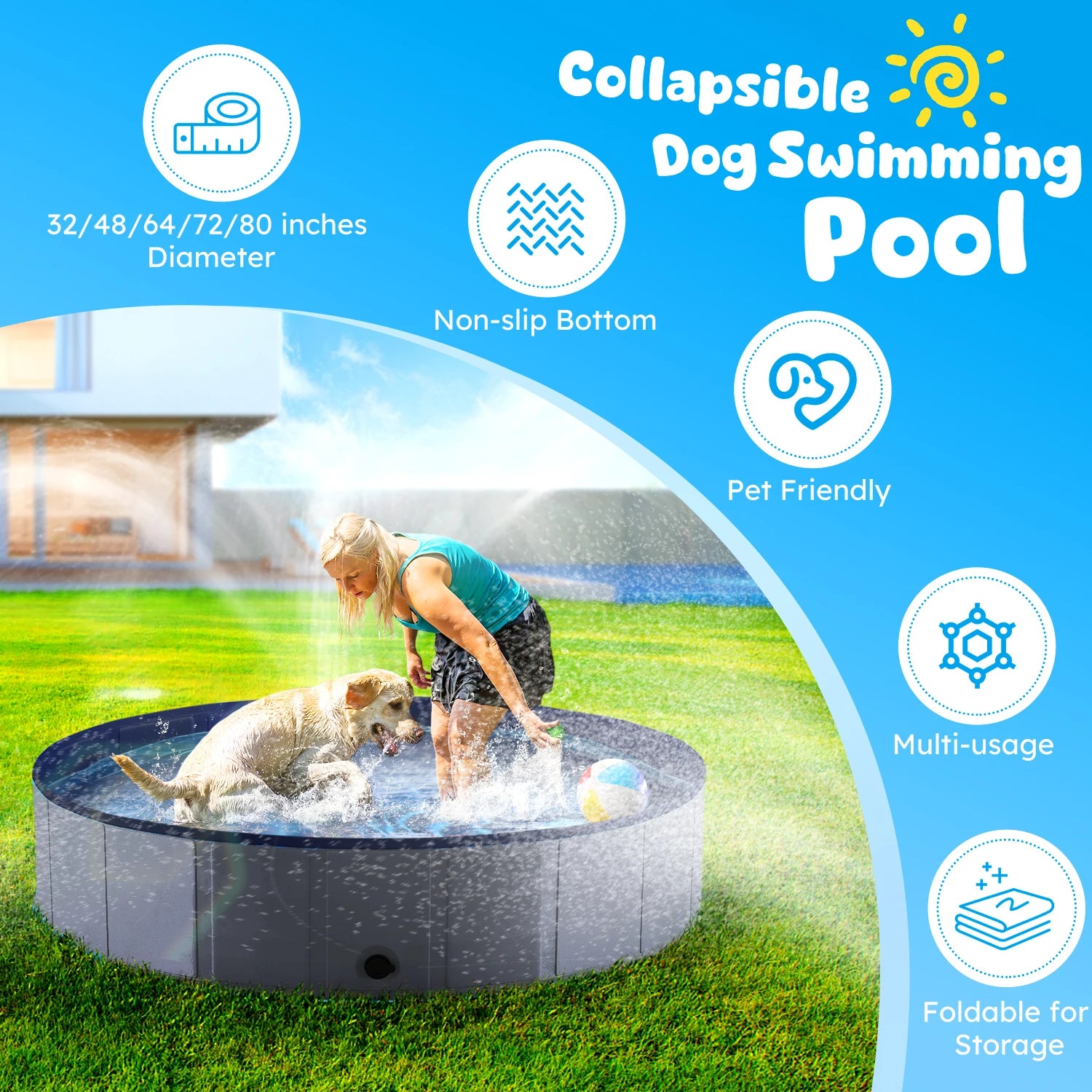 Portable Dog Pool,
