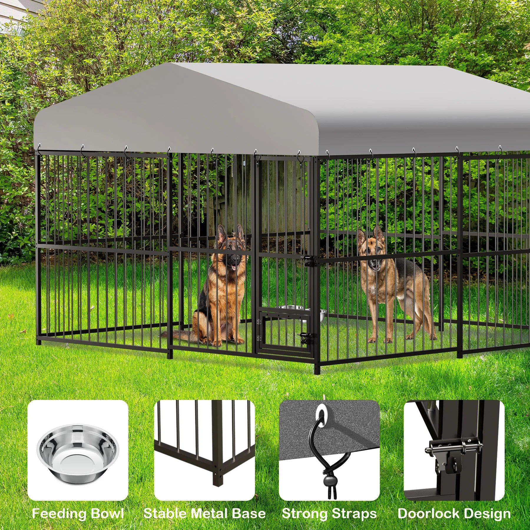 Large Dog Kennel Outside Heavy-Duty