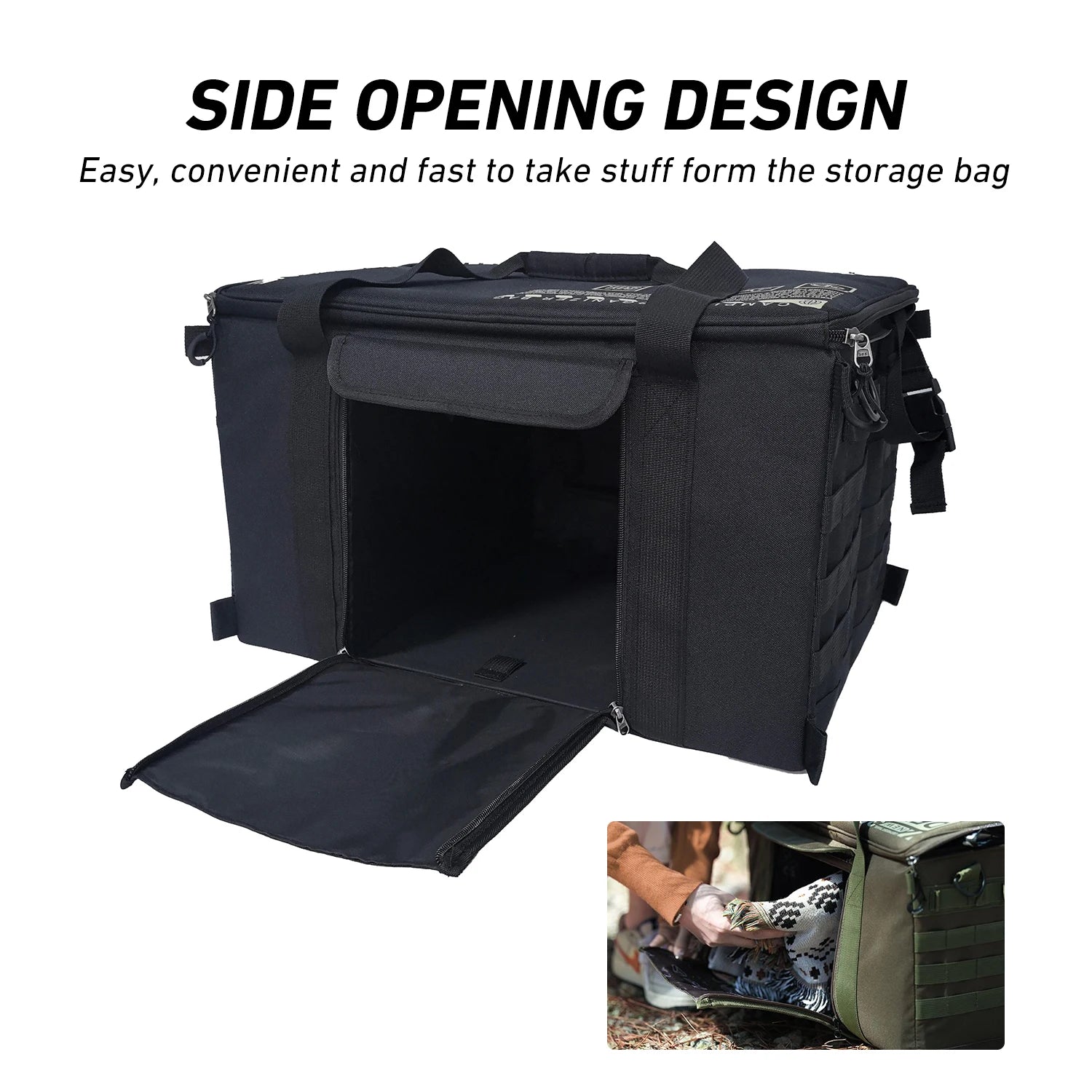 50L Camping Tactical Organizer Folding Large Capacity