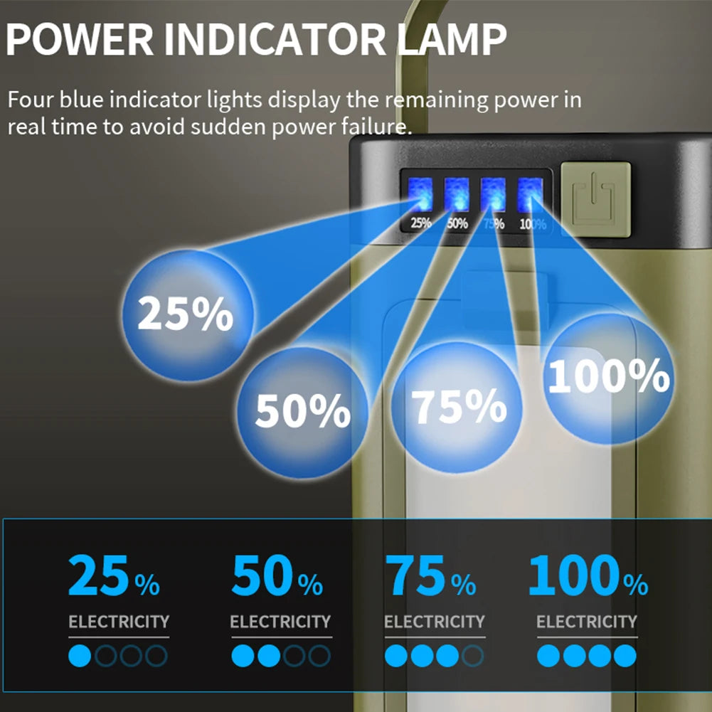 Foldable Camping Light Power Bank Rechargeable