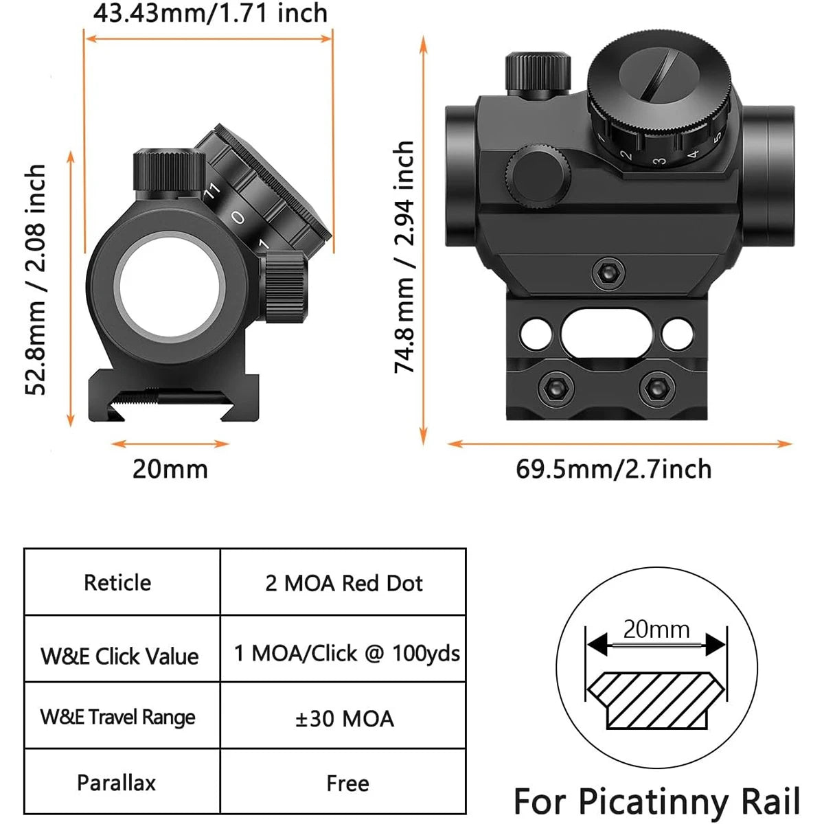 Waterproof & Shockproof & Fog-Proof Scope