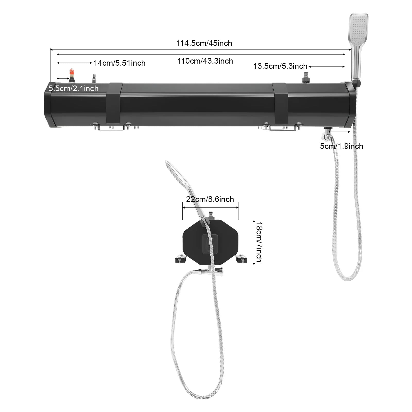 30L Portable Water Tank  Roof Rack Mount