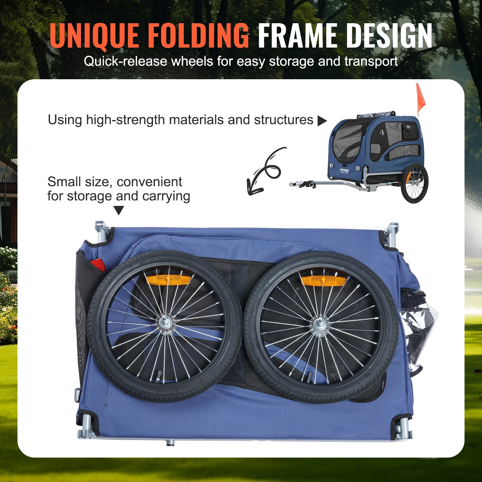 100lbs Pet Cart Bicycle Carrier