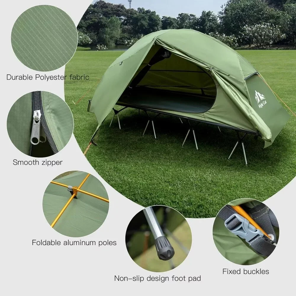 Night Cat Camping Cot Tent Waterproof 1-Person