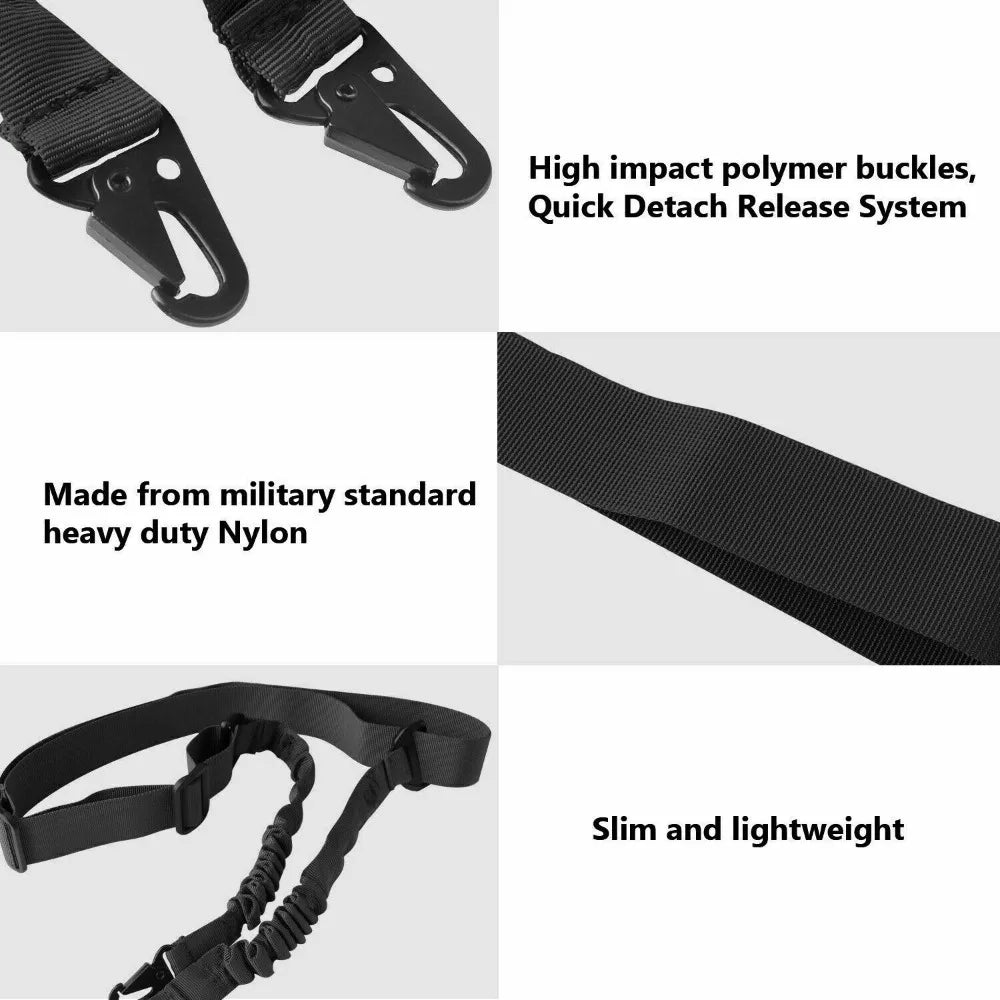 Two Points Rifle Sling with Length Adjuster